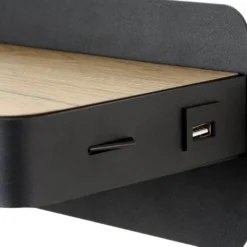 Lucide Atkin Vägglampa 5W LED med USB Laddare