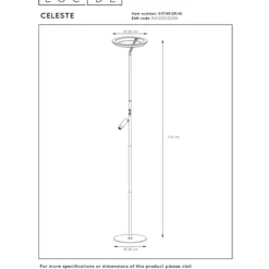 Lucide Celeste 28 Golvlampa med läslampa LED