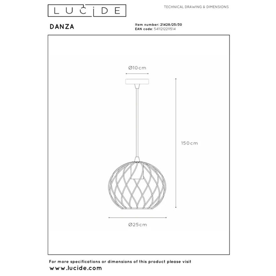 Lucide Danza 25 Pendel