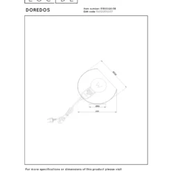 Lucide Doredos 20 Bordslampa