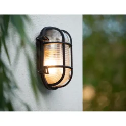 Lucide Dudley Vägglampa IP65 Mässing