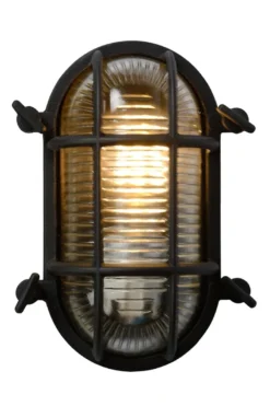Lucide Dudley Vägglampa IP65 Mässing