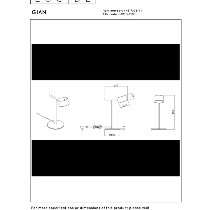 Lucide Gian Bordslampa LED