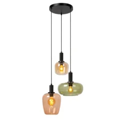 Lucide Ilona 3L Pendel E27 Flerfärgad