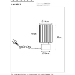 Lucide Lambres 15 Bordslampa E27