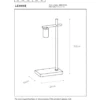 Lucide Leanne Bordslampa E27 Svart
