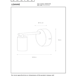Lucide Leanne Vägglampa E27