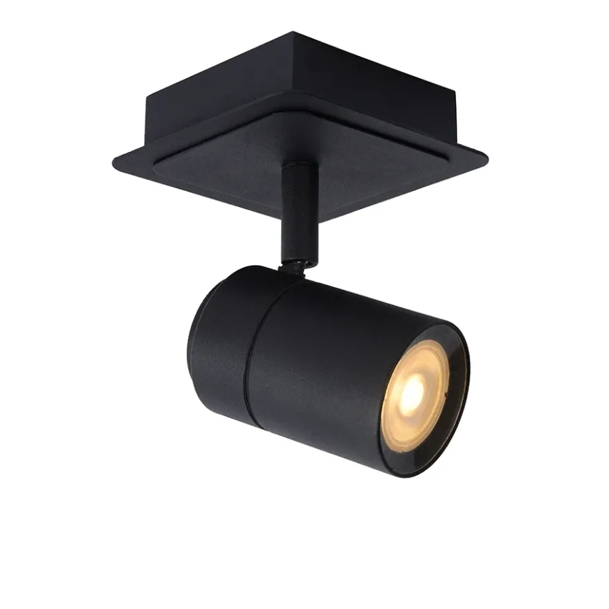 Lucide Lennert 1L Takspotlight IP44 Svart