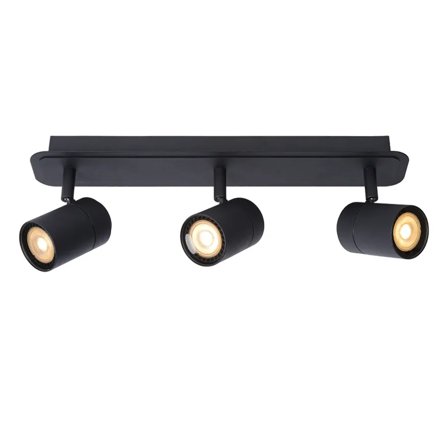 Lucide Lennert 3L Takspotlight IP44 Svart