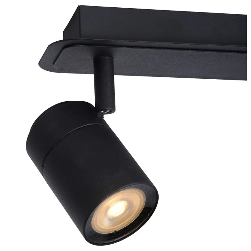 Lucide Lennert 3L Takspotlight IP44 Svart