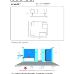 Lucide Lennert 4L Takspotlight IP44 Svart