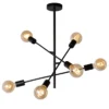 Lucide Lester Rak 6L Pendel Svart