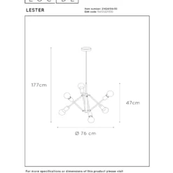 Lucide Lester Upp/Ner 6L Pendel
