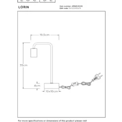 Lucide Lorin Bordslampa E27