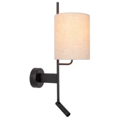 Lucide Magic Vägglampa med läslampa E27 Svart