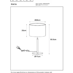 Lucide Maya 26 Bordslampa E27