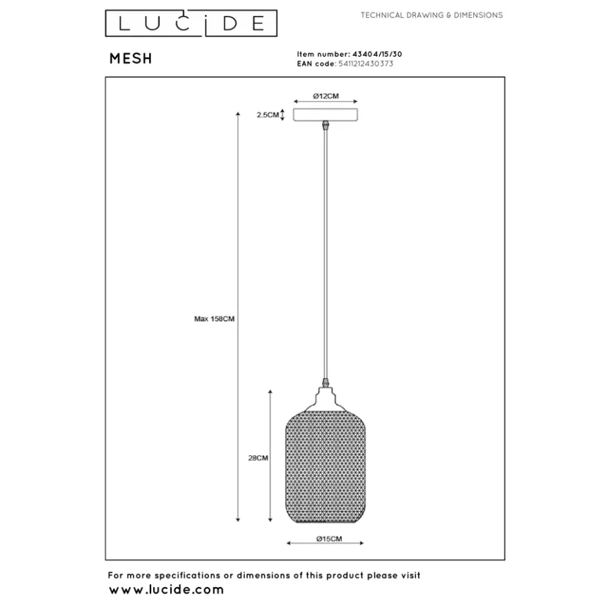 Lucide Mesh 15 Pendel
