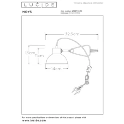 Lucide Moys Klämlampa E27