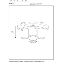 Lucide Nigel 4L Takspotlight GU10