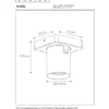 Lucide Nigel 1L Takspotlight GU10