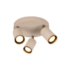 Lucide Regina Rund 3L Takspotlight Taupe