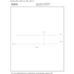 Lucide Segin 60 Vägglampa LED Svart