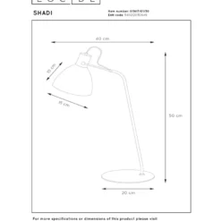 Lucide Shadi Bordslampa E14