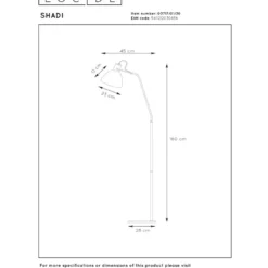Lucide Shadi Golvlampa E27