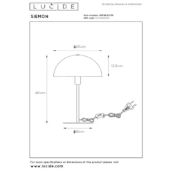 Lucide Siemon Bordslampa E14
