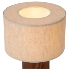 Lucide Tachina E14 Bordslampa Trä/Linne