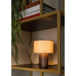 Lucide Tachina E14 Bordslampa Trä/Linne