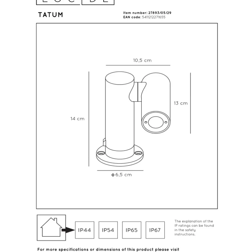 Lucide Tatum Spotlight LED Antracit