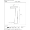 Lucide Texas 60 Pollare LED Antracit