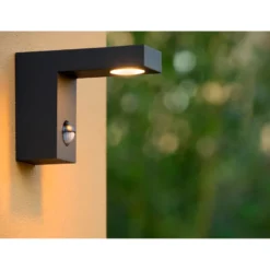 Lucide Texas Vägglampa LED Sensor Antracit