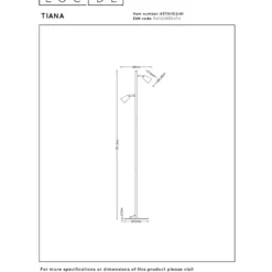Lucide Tiana Golvlampa GU10 Taupe