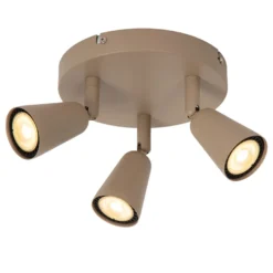 Lucide Tiana 3L Takspotlight GU10 Taupe