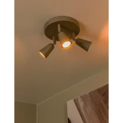 Lucide Tiana 3L Takspotlight GU10 Taupe