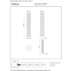 Lucide Timbala Pollare GU10 Svart