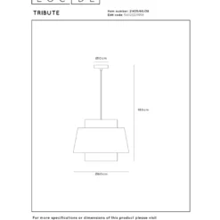 Lucide Tribute 1L Pendel E27