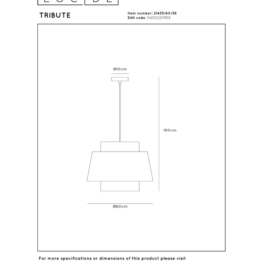 Lucide Tribute 1L Pendel E27