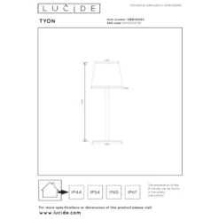 Lucide Tyon Portabel Utomhuslampa