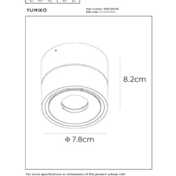 Lucide Yumiko 1L Takspotlight LED