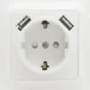 Malmbergs Gamma 1-vägsuttag med USB-uttag