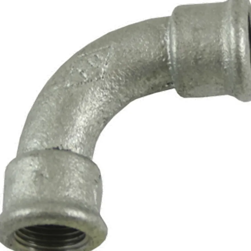 Metallrördelar Rörböj med 2 muff. Galv aducerade inv/gg R15x90°
