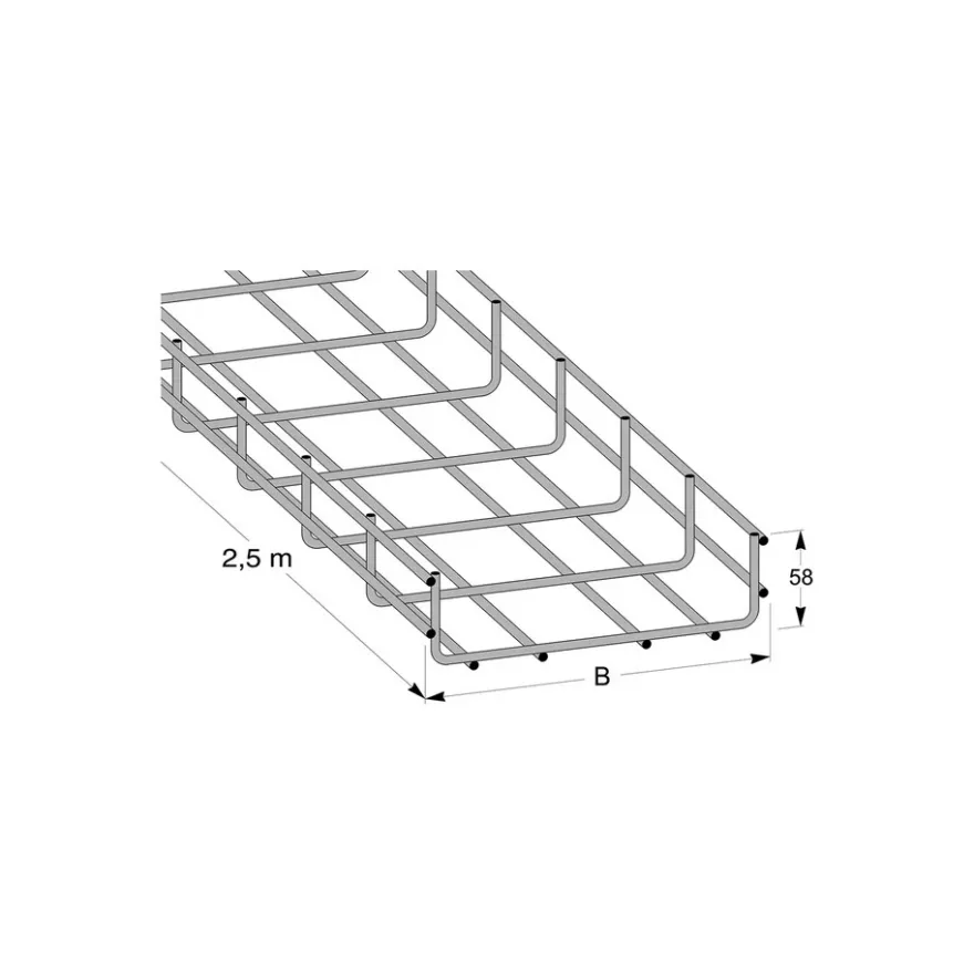 MP Bolagen Trådstege Z4 200mm 2,5m