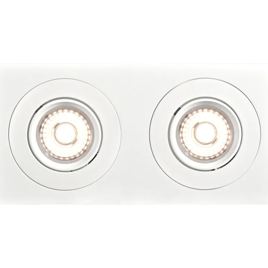 Namron Alfa Downlightram Fyrkant Dubbel