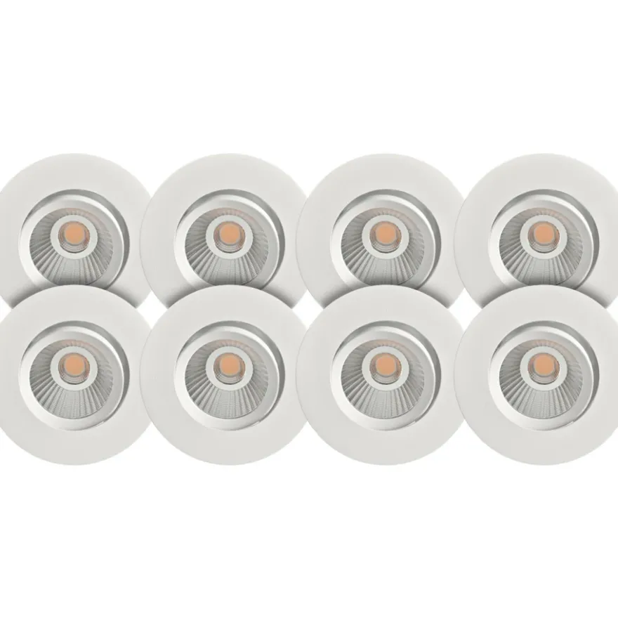 Namron Alfa Eco LED Downlight 8-pack