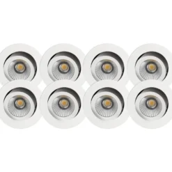 Namron Alfa Reflektor LED Downlight 10W 8-pack