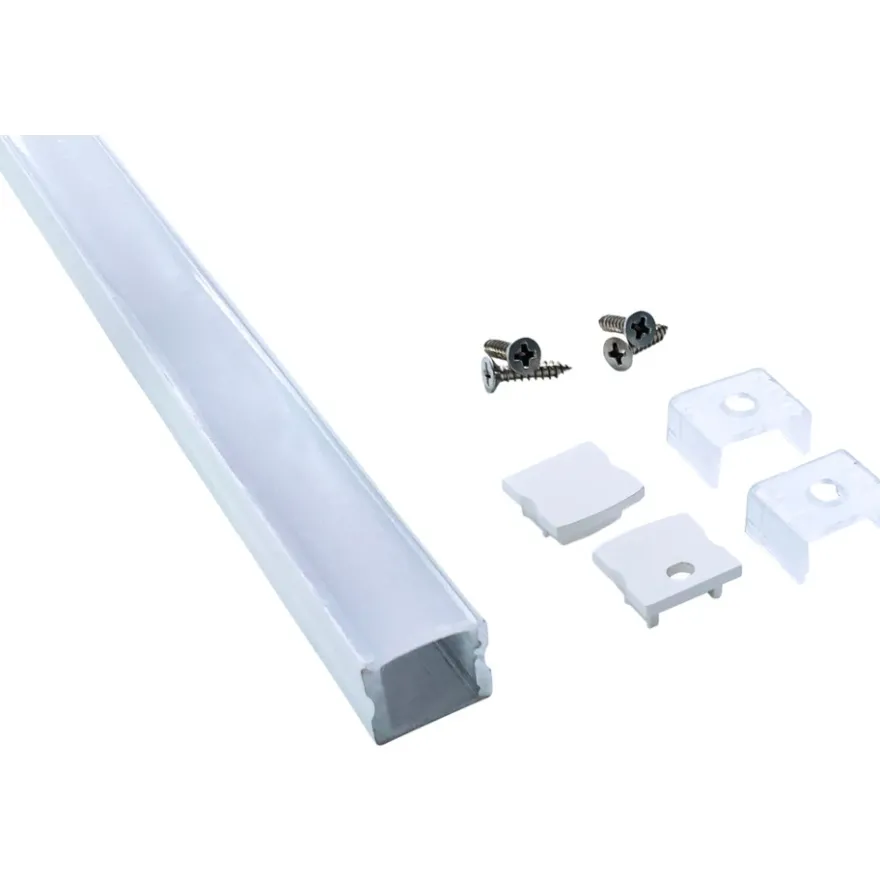 Namron Aluminiumprofil 1714 Utanpåliggande 2m