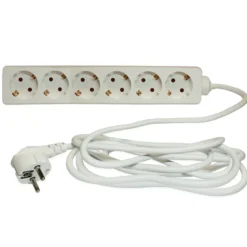 Namron Grenuttag Jordat 6-vägs 5m kabel
